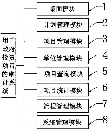 Auditing system for government investment projects