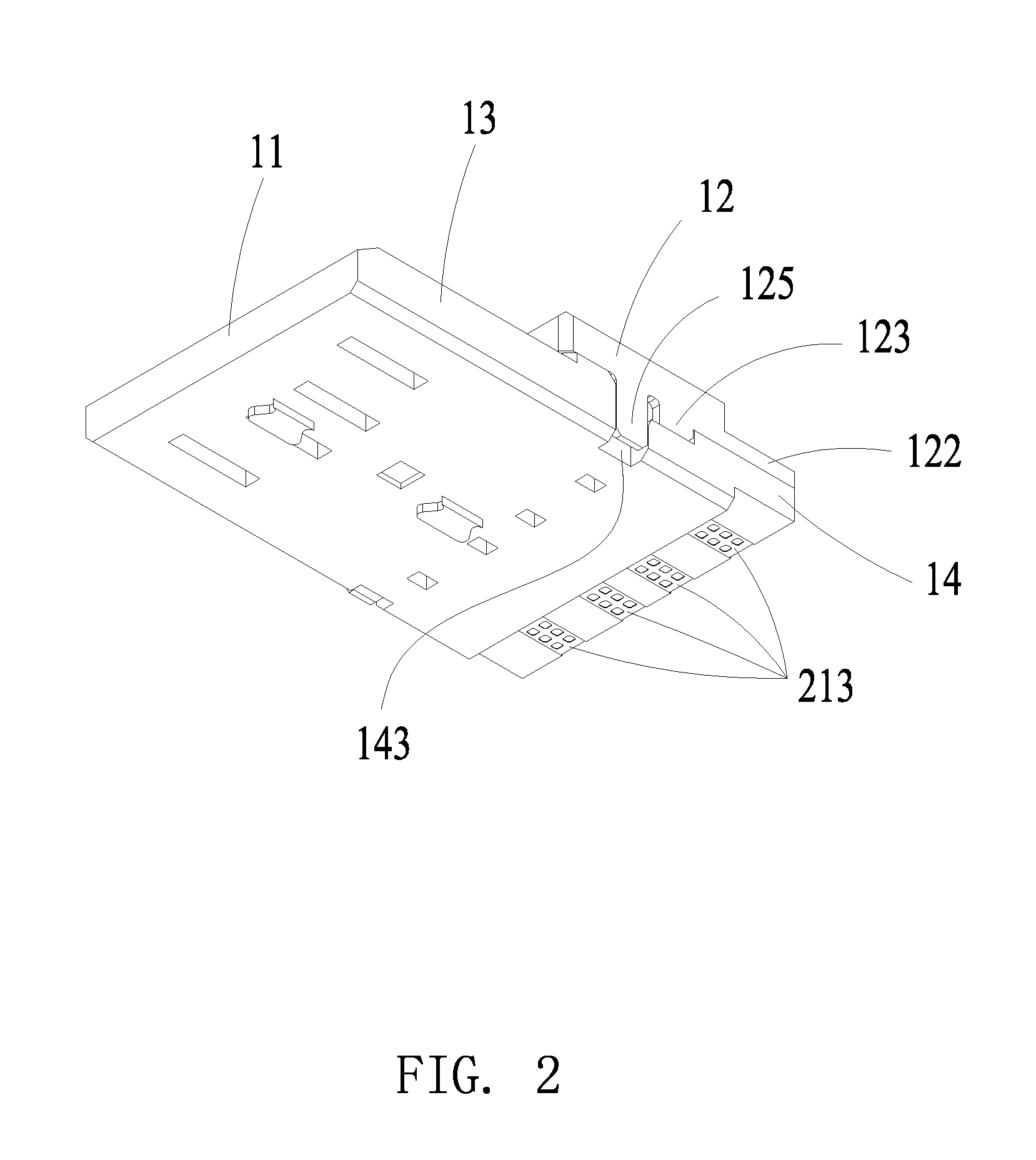 Electrical connector with grounding contact having forked soldering branches