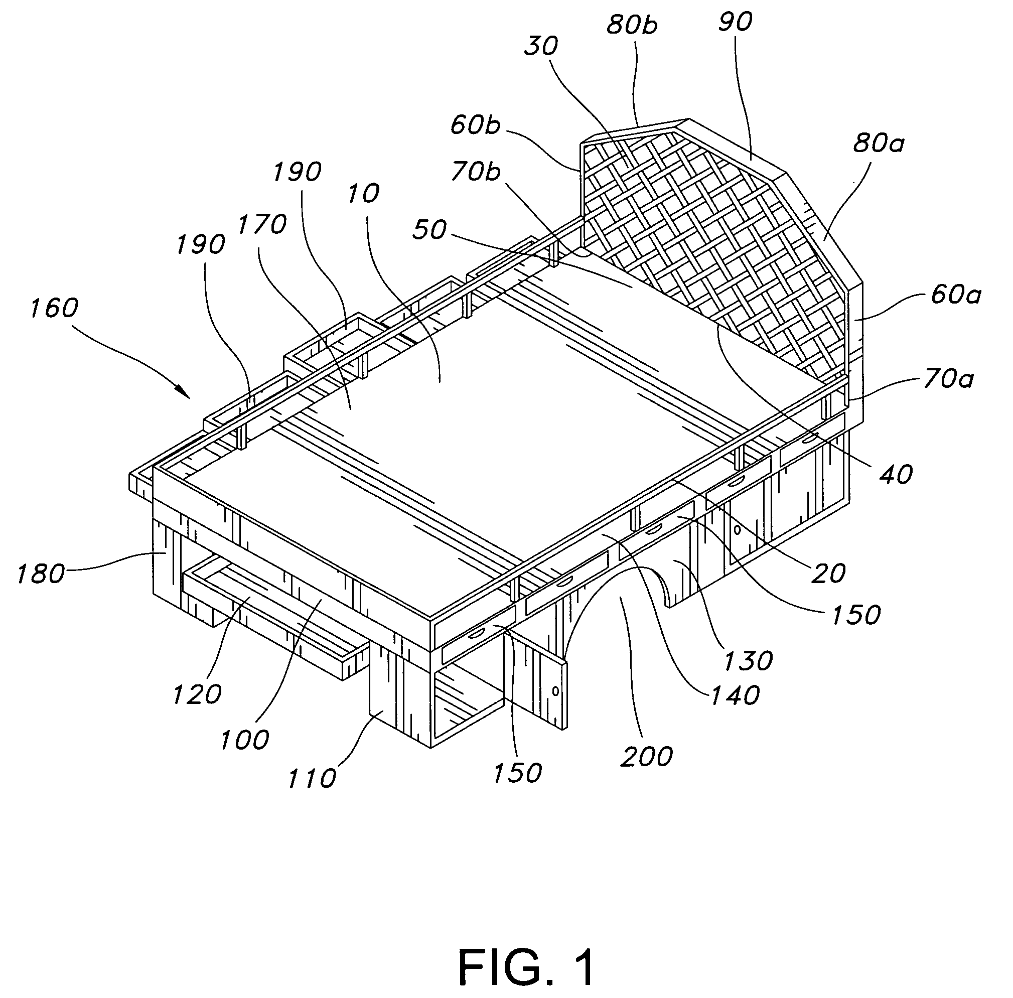 Flatbed tool drawers