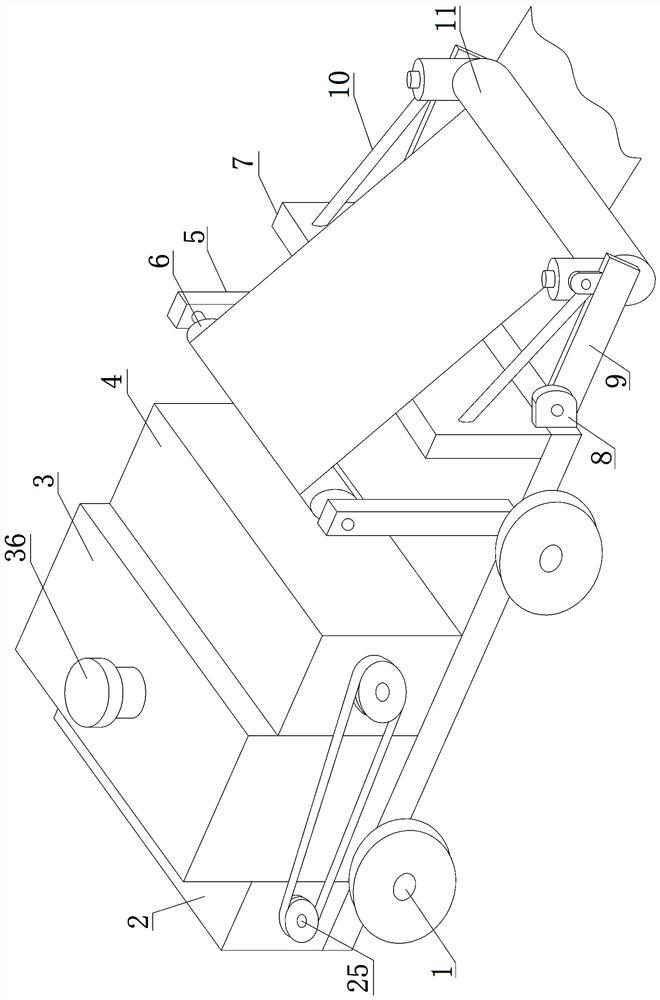 Concrete curing film coating device for building construction