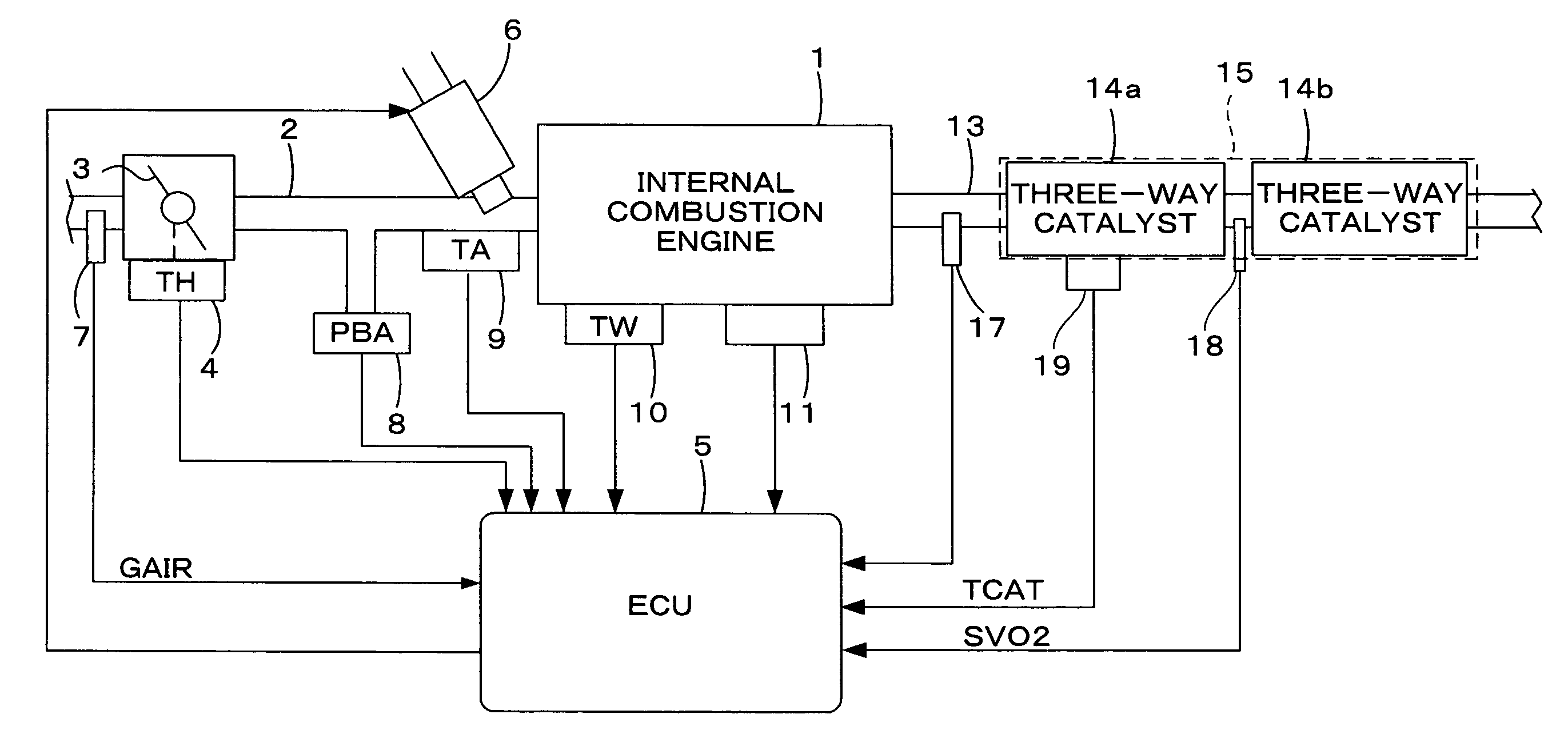 Deterioration detecting apparatus for catalyst