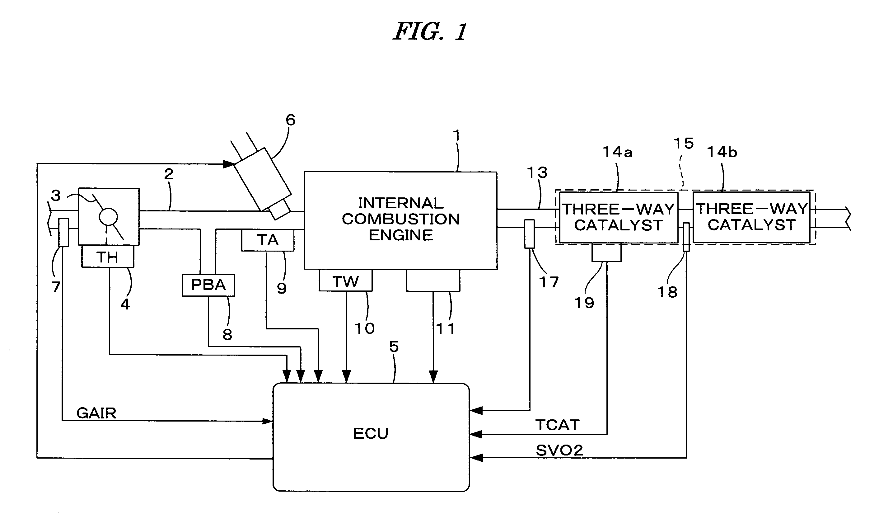 Deterioration detecting apparatus for catalyst