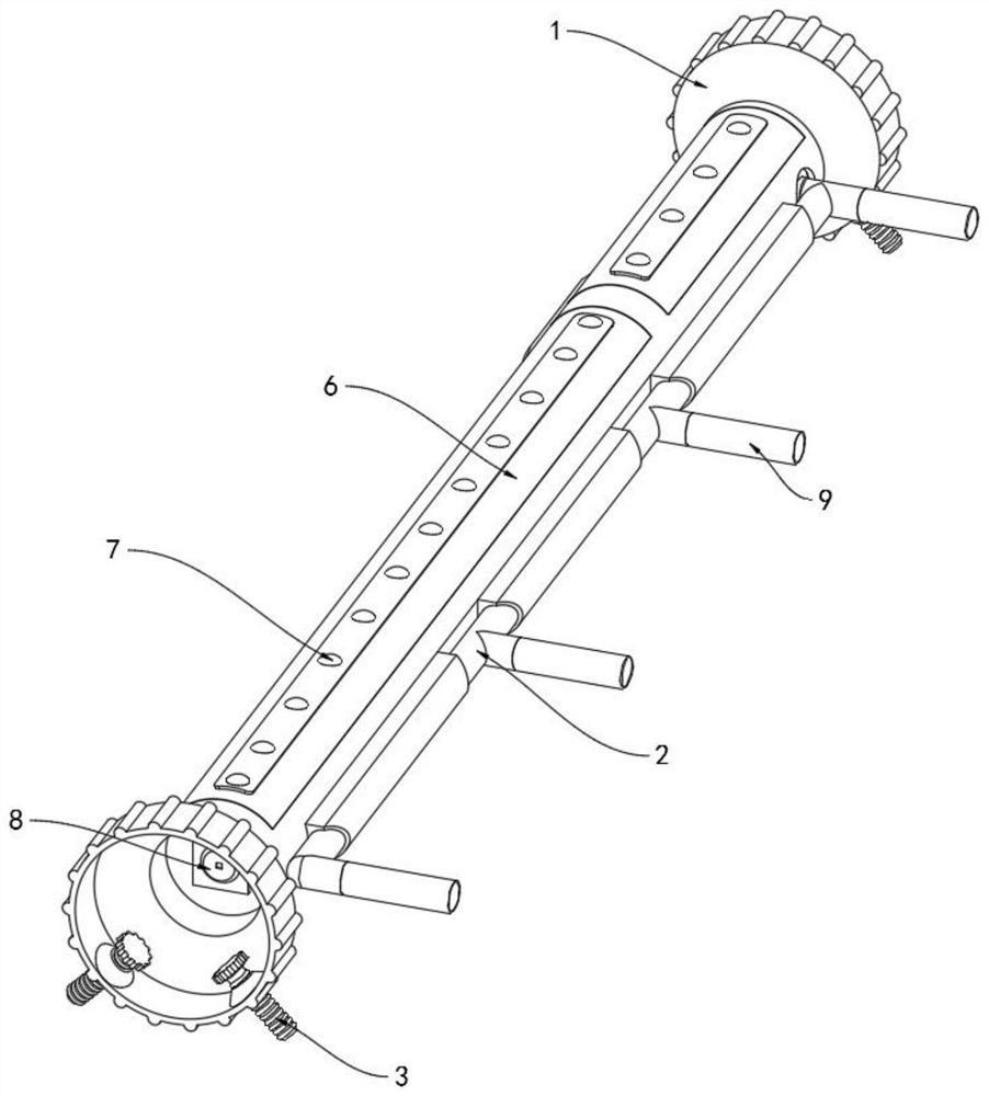 Reusable furling type dust falling pipe network device for open-pit mine exploitation