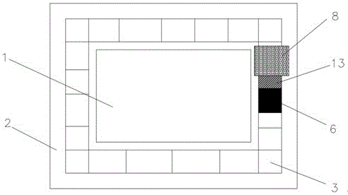 Embedded type intelligent garden landscape irrigating system