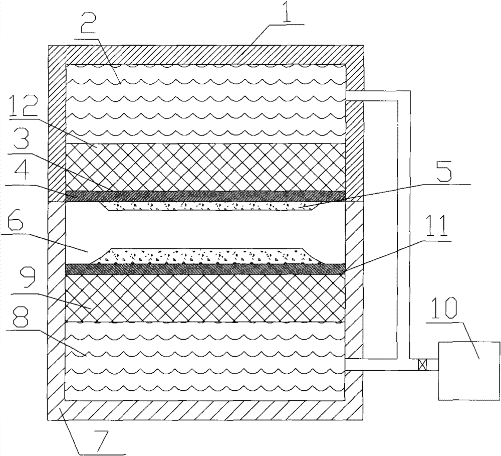 Diaphragm filter plate mould pressing double-face forming equipment and forming method