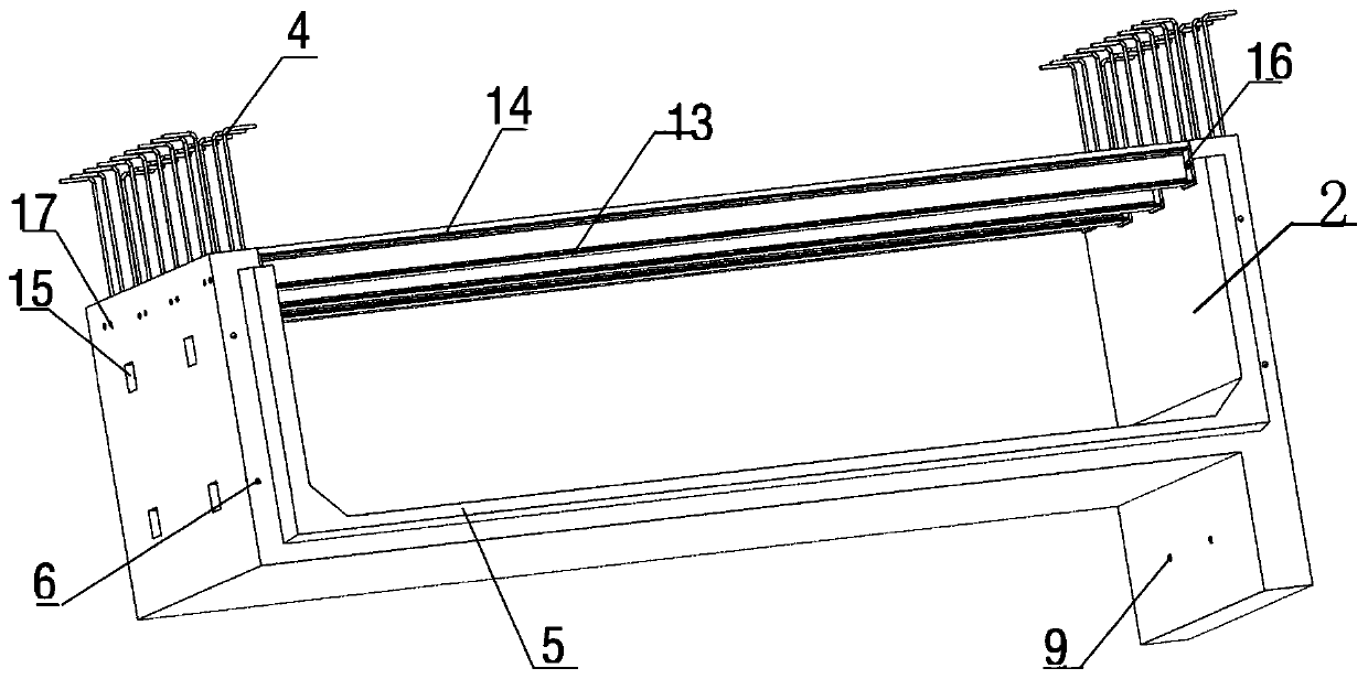 Prefabricated rail top air duct for metro station and construction method of air duct