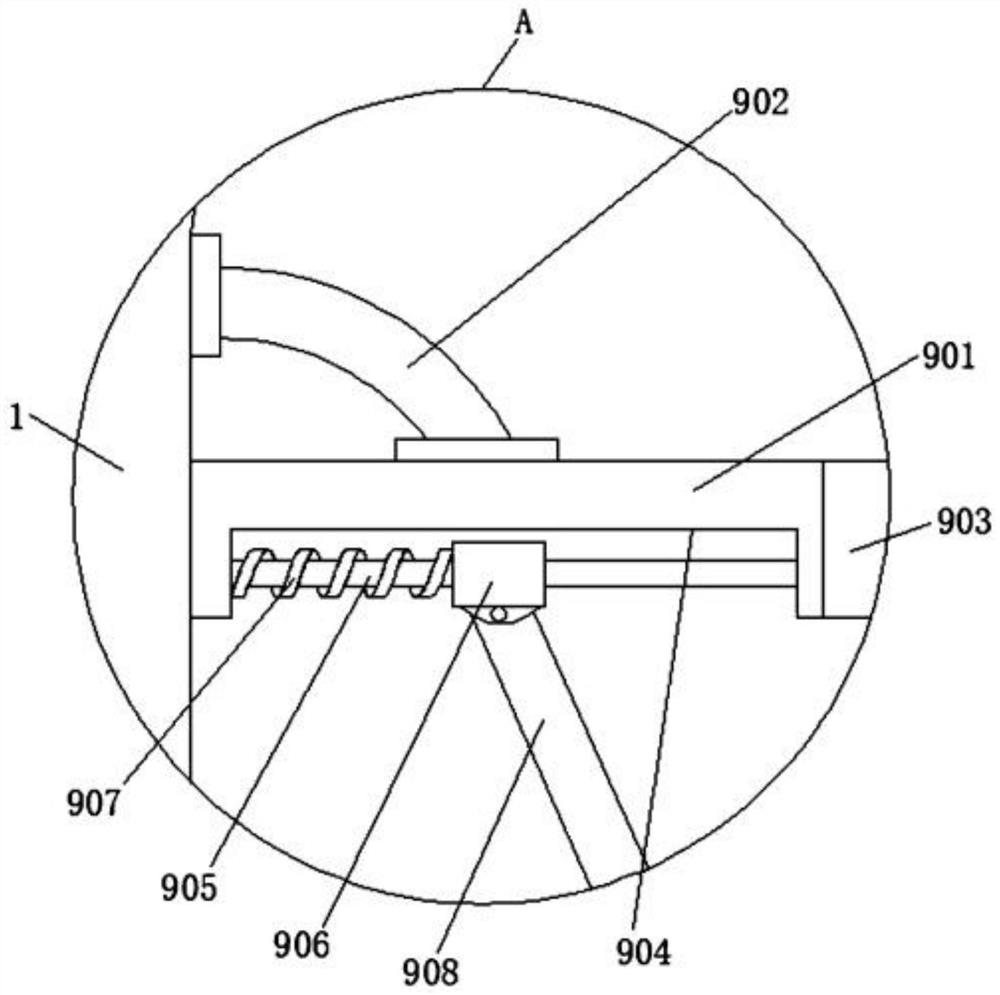 Autumn community fallen leaf recycling device for property management and using method