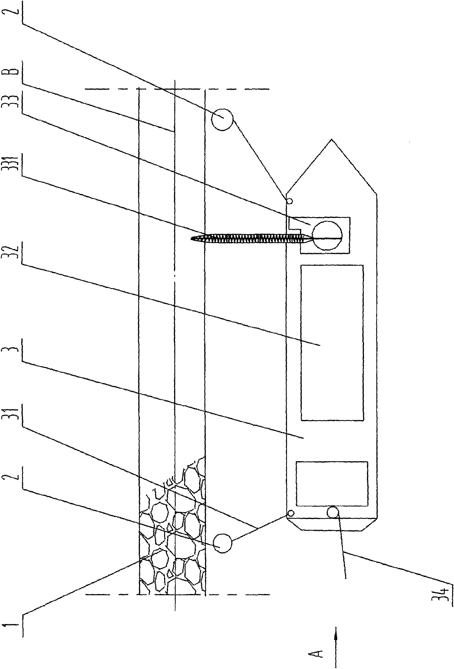 Positioning riprapping method for constructing island breakwater of artificial island