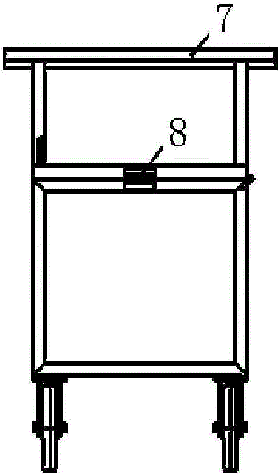 Box-type safety transport vehicle for radioactive sources used for instrument maintenance