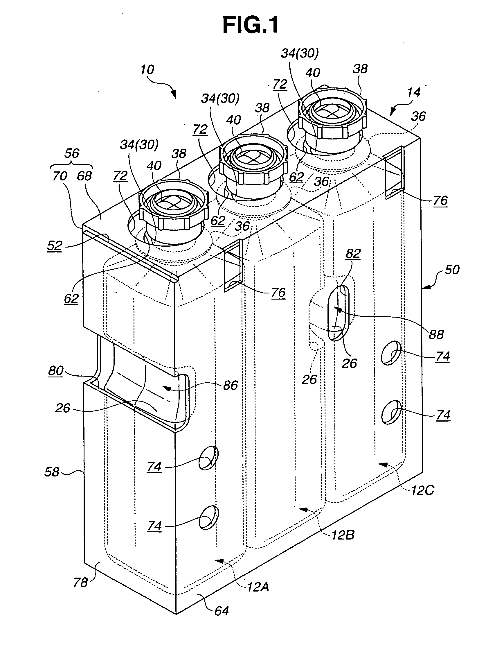 Photographic processing agent cartridge and container usable therein