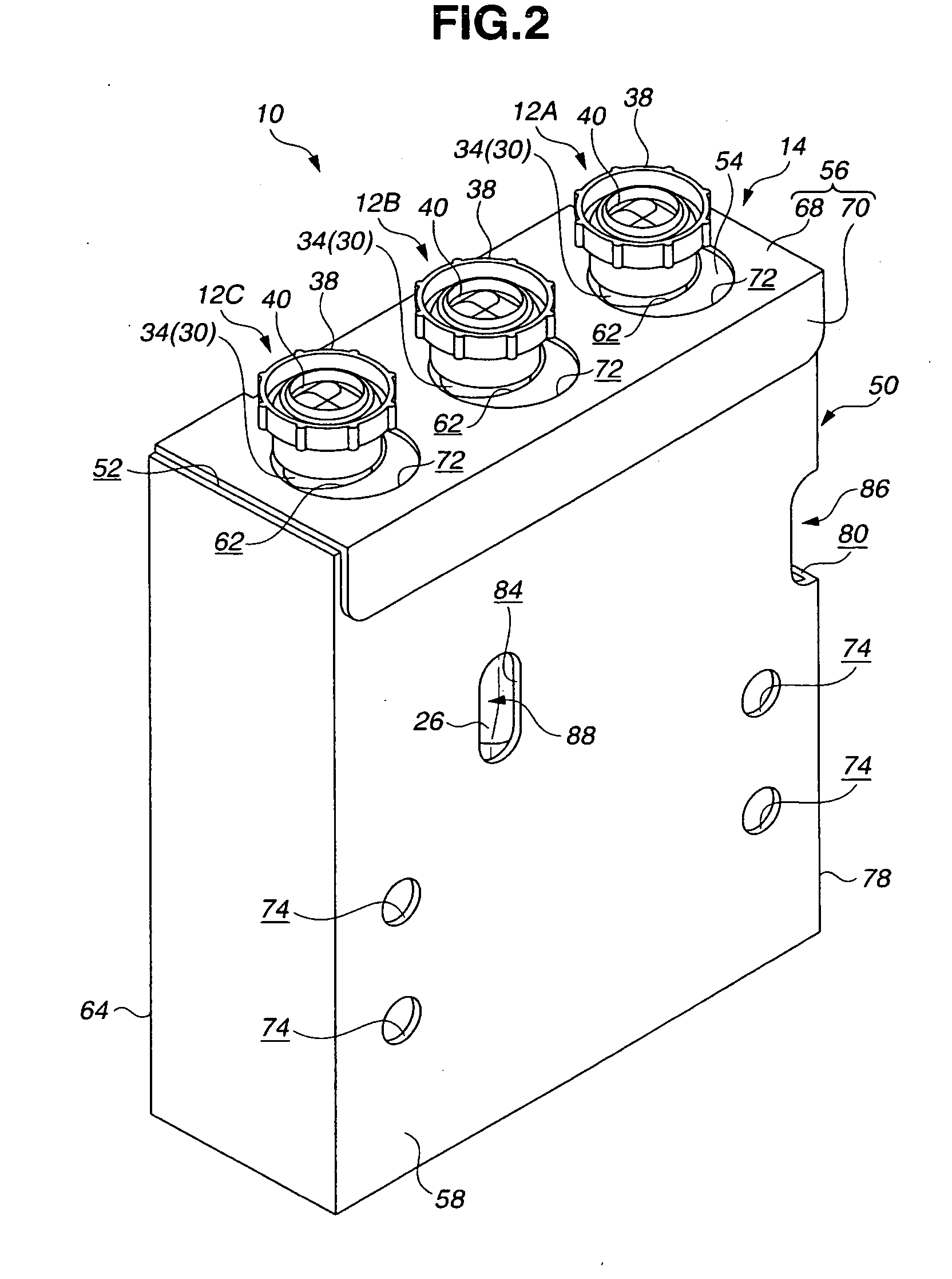 Photographic processing agent cartridge and container usable therein