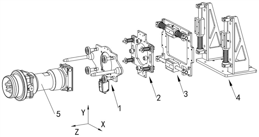 Pose compensation device for butting connector and connector assembly