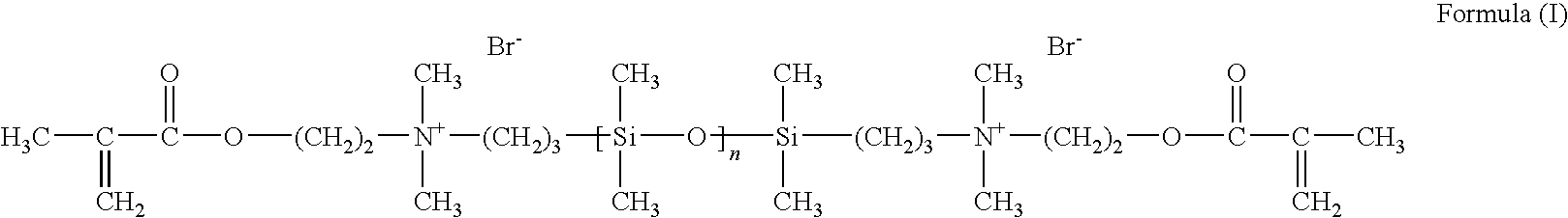 Synthesis of cationic siloxane prepolymers