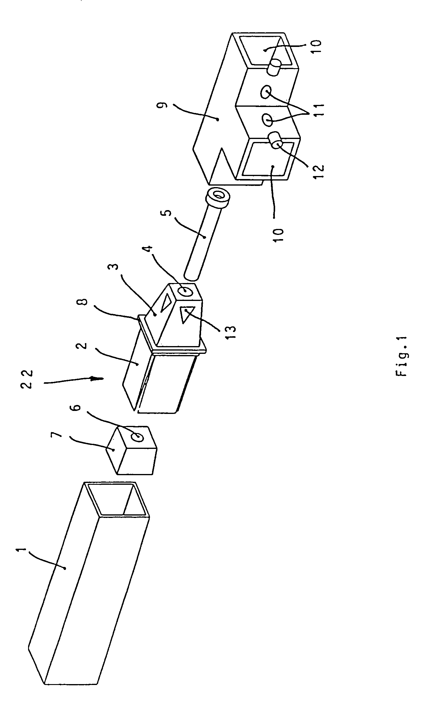 Connecting device for tubular elements