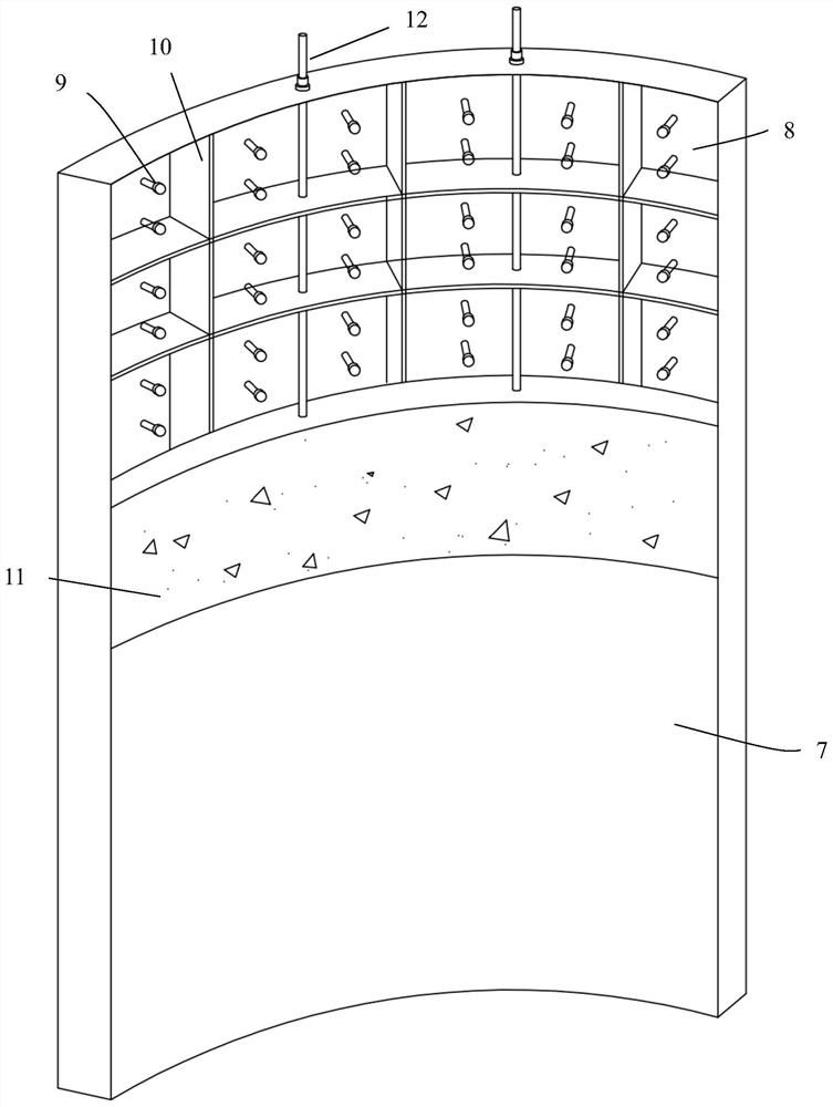 Floating type wind power foundation with steel-concrete mixed structure