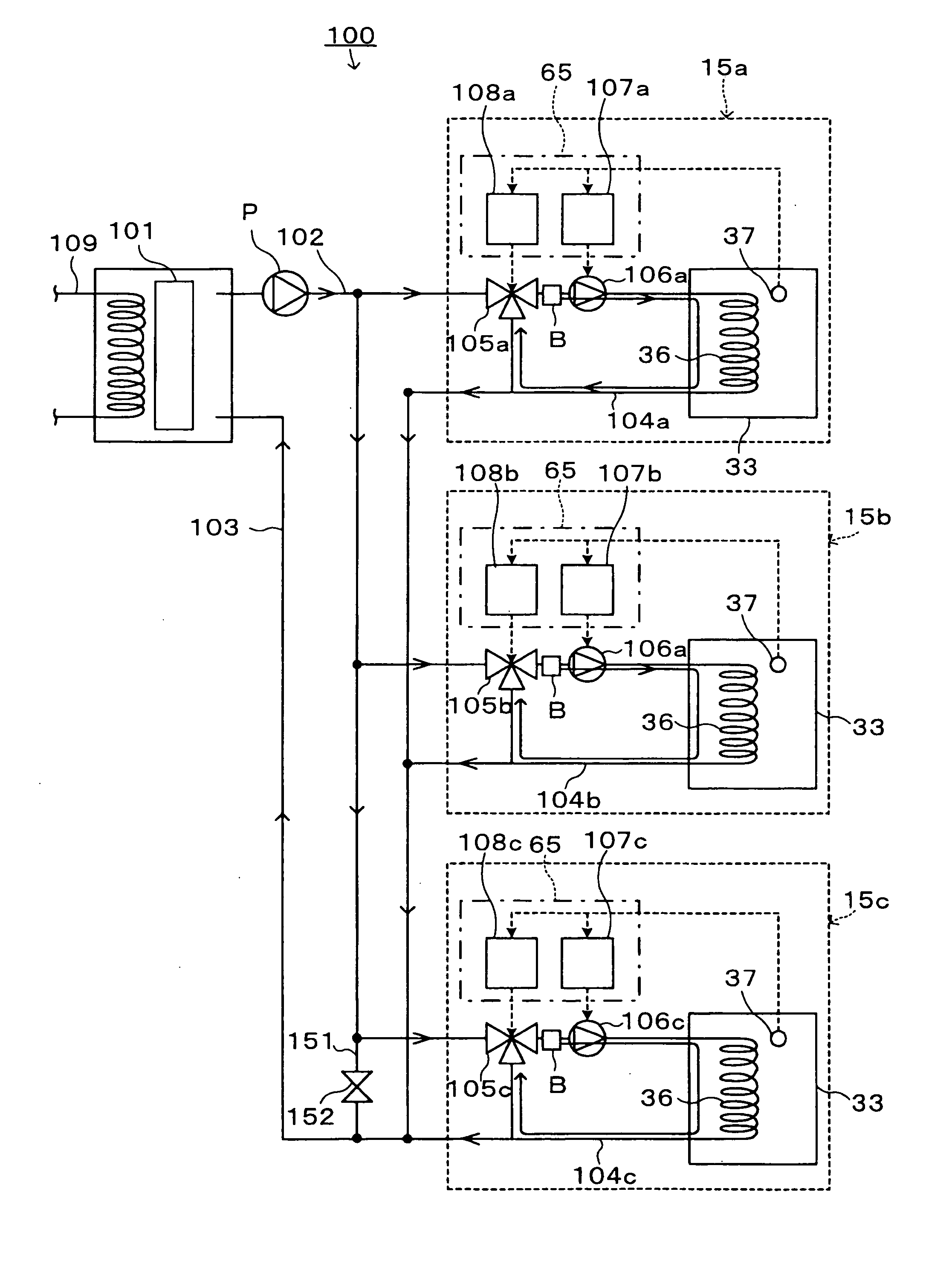 Temperature Controlling Method for Substrate Processing System and Substrate Processing System