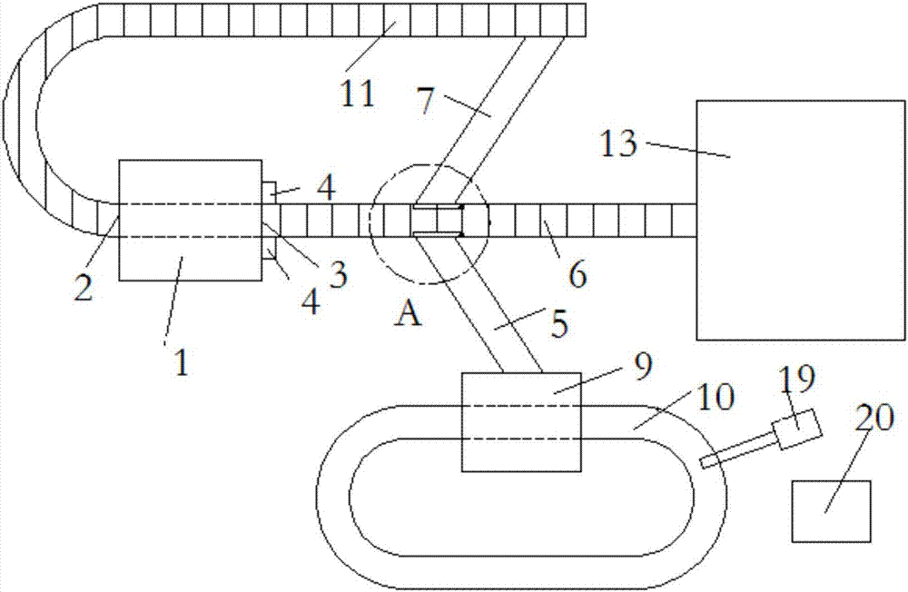 Temperature sorting device of intermediate-frequency heating furnace and control method thereof