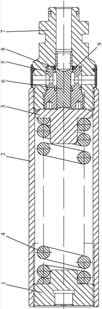 Valve core component for safety valve