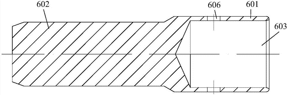 Valve core component for safety valve