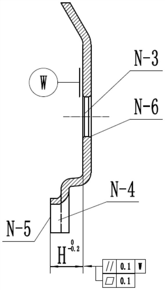 A kind of processing method of inclined plate