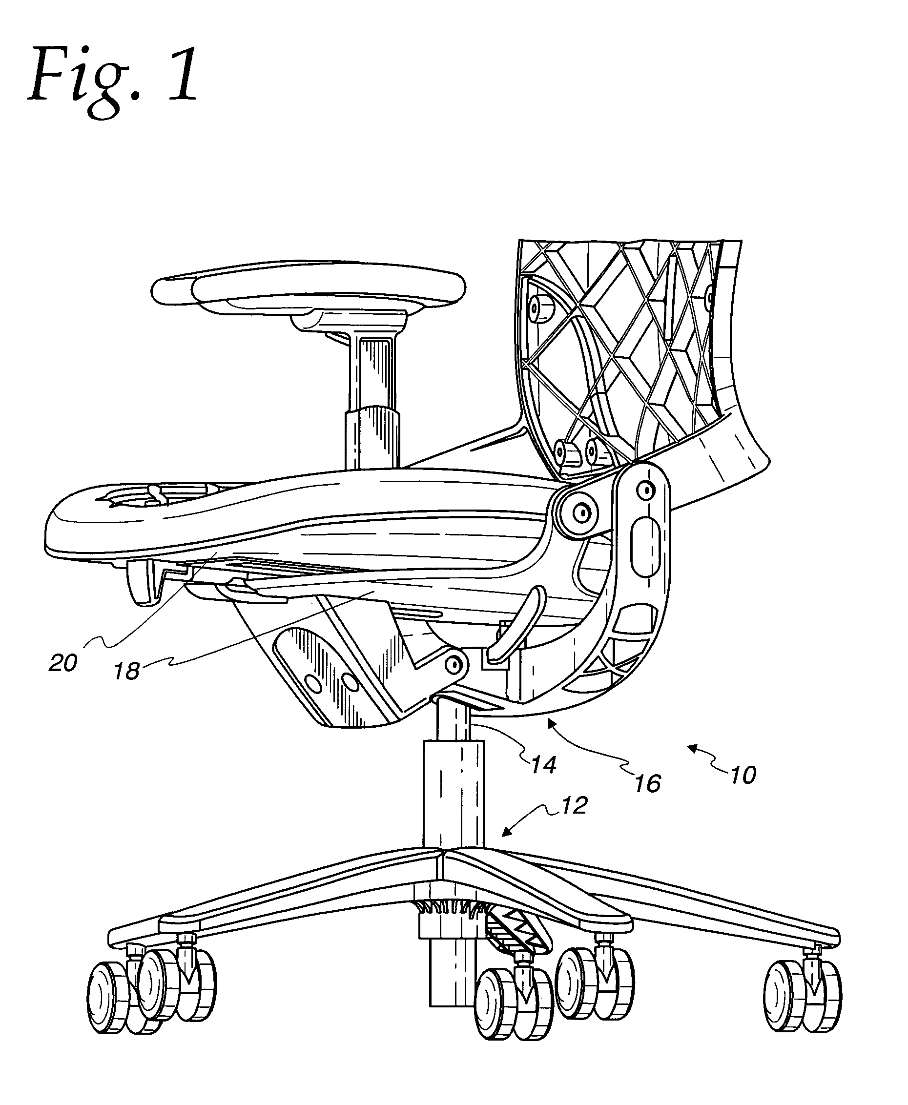 Chair with adjustable seat depth