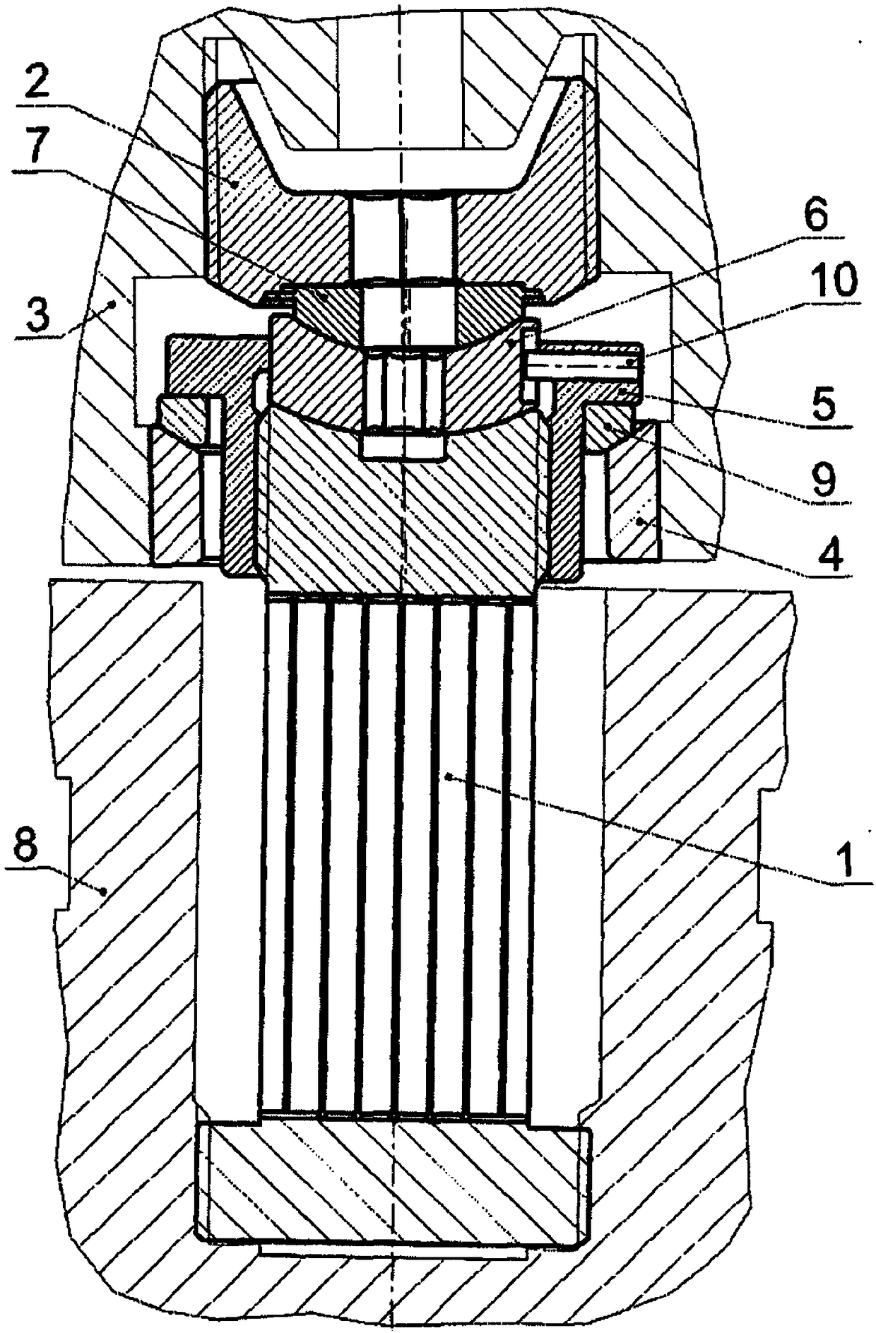 Device for securing a blanket module to a fusion reactor vacuum vessel
