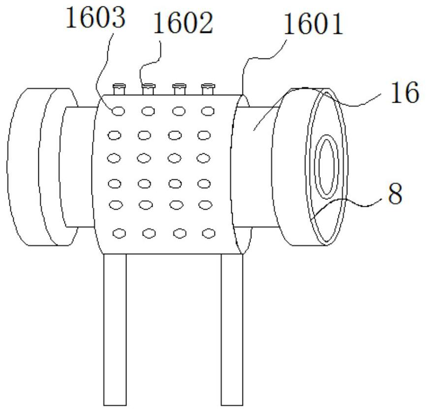 A paint spraying device for construction