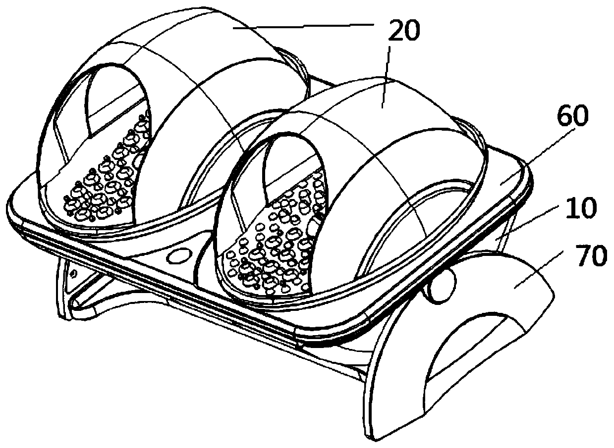 Foot muscles stretching machine