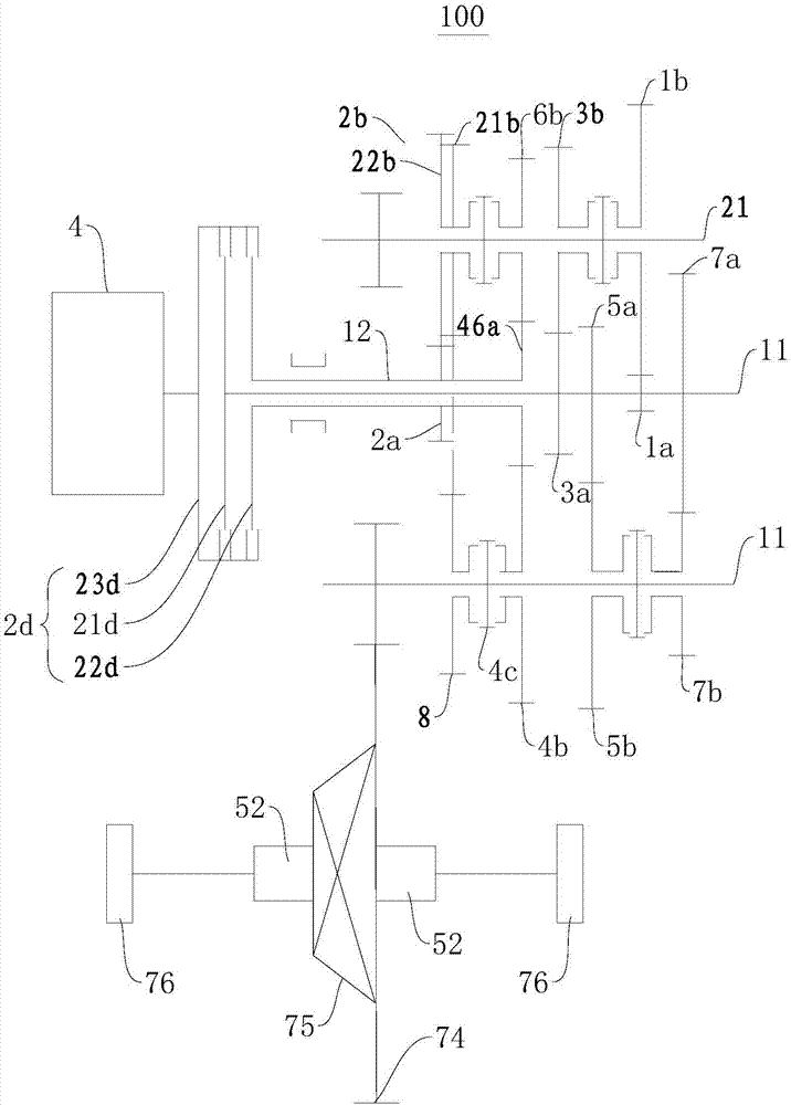 Power driving system and vehicle