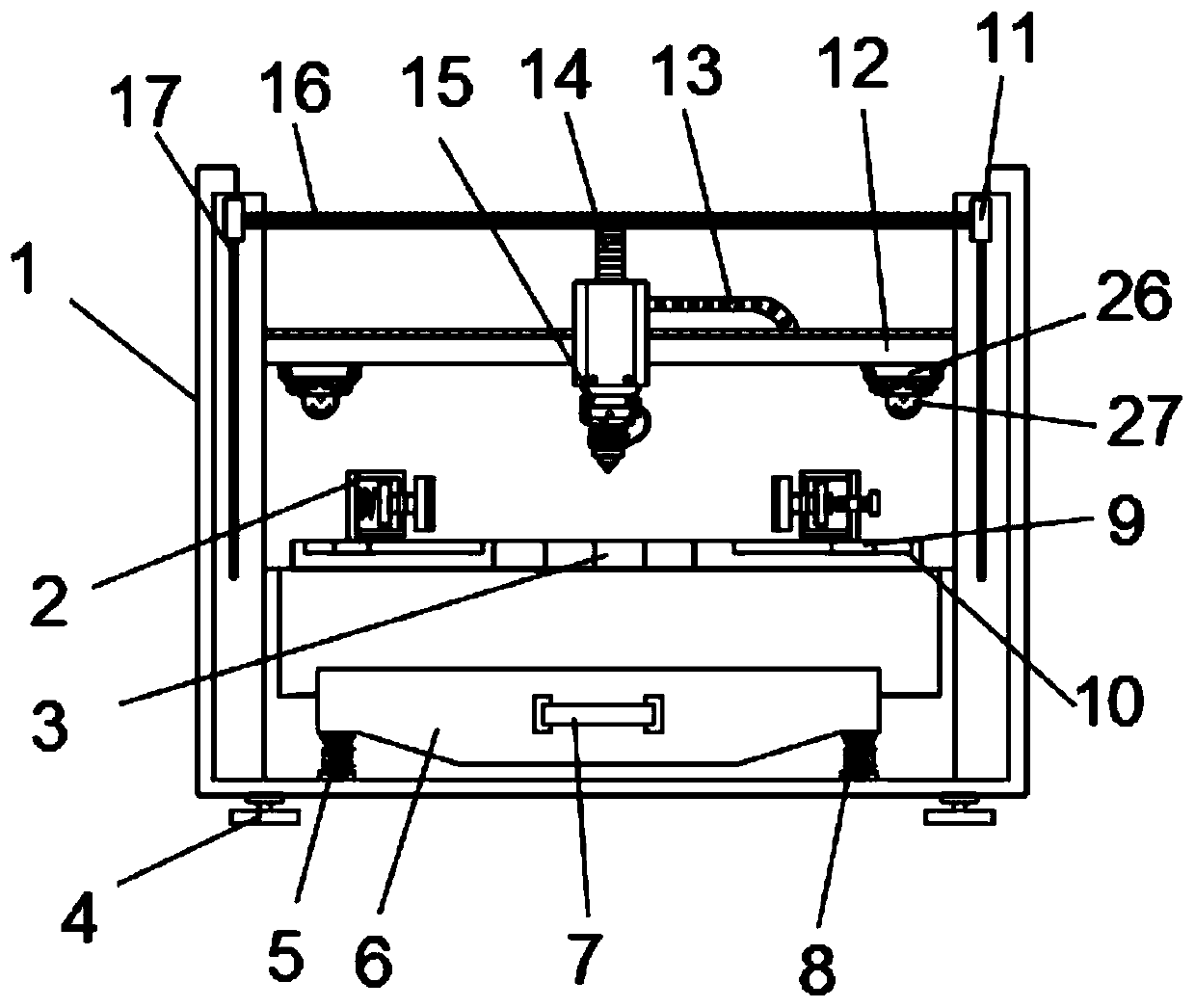 Laser cutting equipment for switch cabinet machining and production