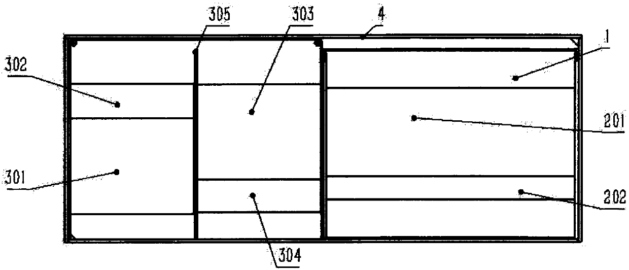 Double-guide-rail crossed lifting teaching blackboard capable of achieving 100% lifting rate