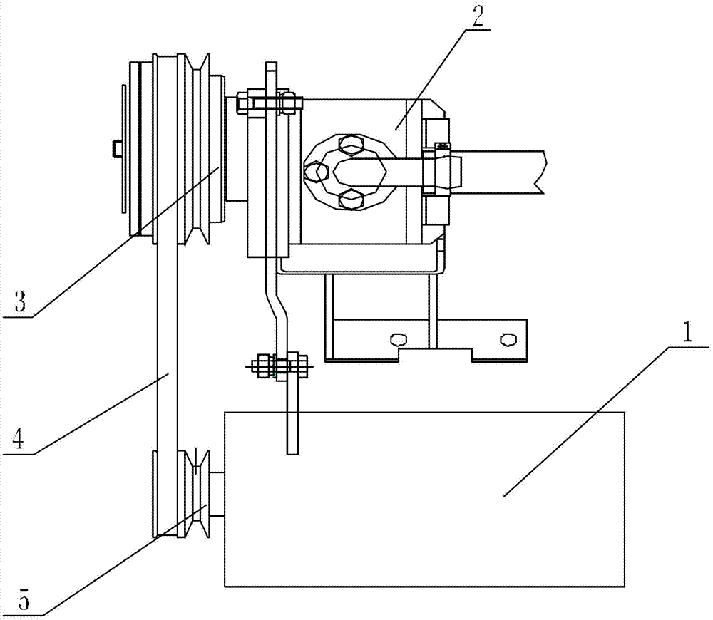 Electromagnetic power take-off system and power take-off method of micro-card dump garbage truck