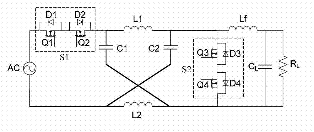 Method for eliminating harmonic wave in Z-source alternating current (AC)/AC converter by using pulse-width modulation (PWM)