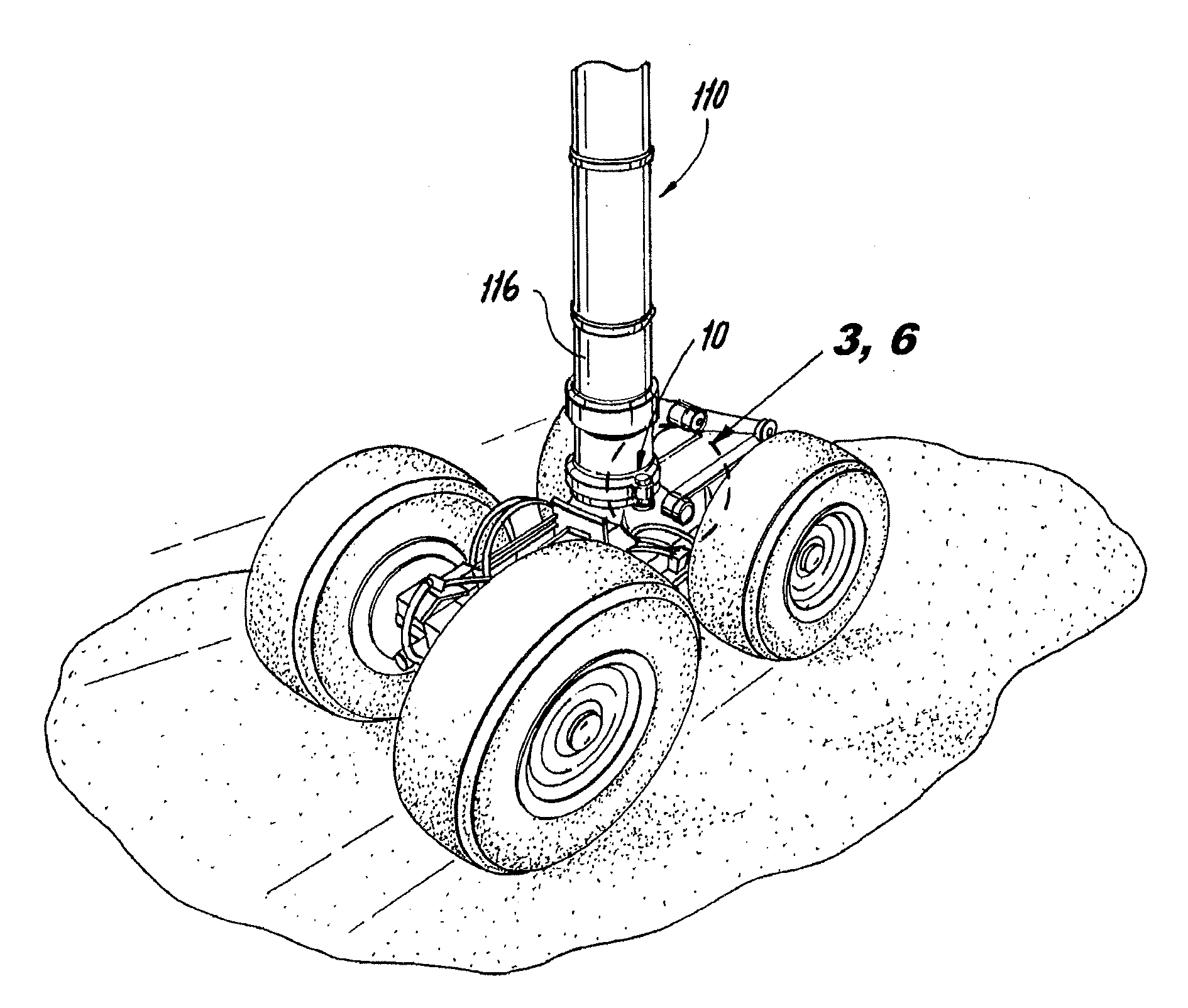 System for indicating an airplane hard landing