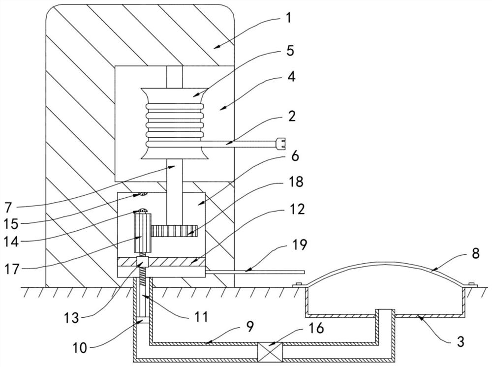 New energy automobile charging pile with self-retractable charging wire