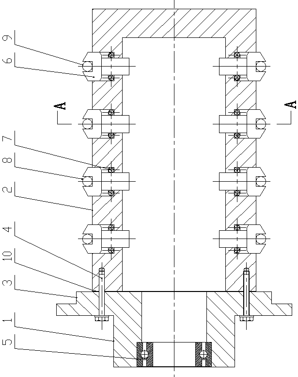 Hydraulic clamp for positioning and automatically clamping thin-walled steel sleeve through inner hole and using method thereof