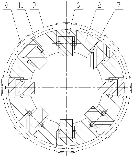 Hydraulic clamp for positioning and automatically clamping thin-walled steel sleeve through inner hole and using method thereof