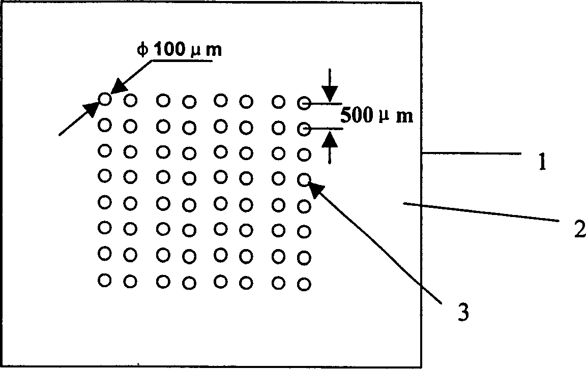 Hydrophilic and phydrophobic mode sheet base special for biological chip