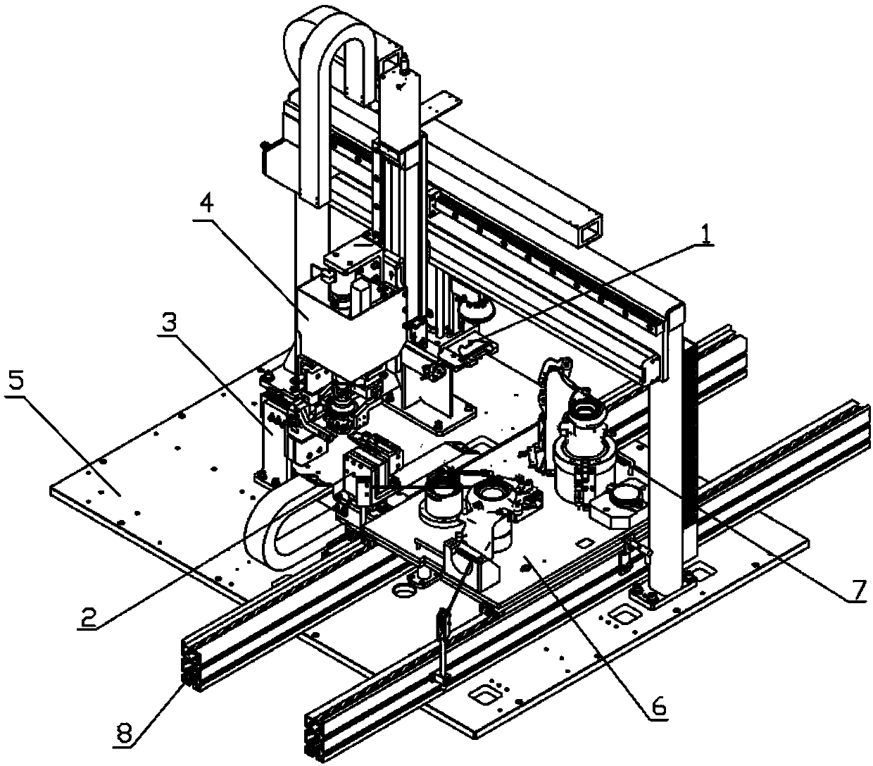 Automatic assembling mechanism of elastic clamping ring