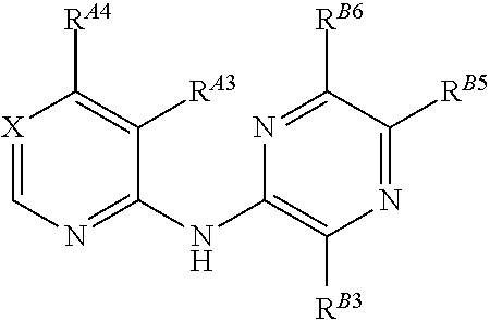 Pyrazin-2-yl-pyridin-2-yl-amine and pyrazin-2-yl-pyrimidin-4-yl-amine Compounds and Their Use