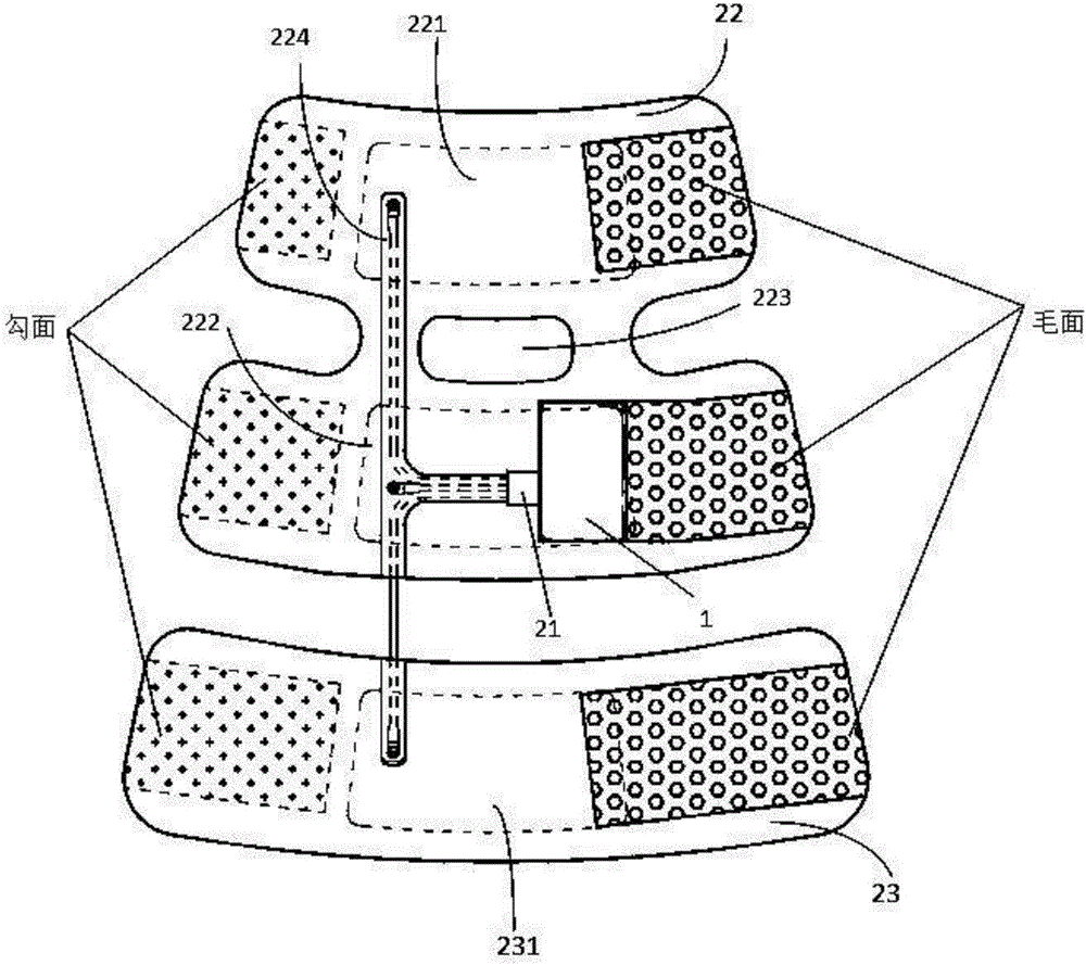 Self-adapting wearable anti-thrombus treating device and control method thereof