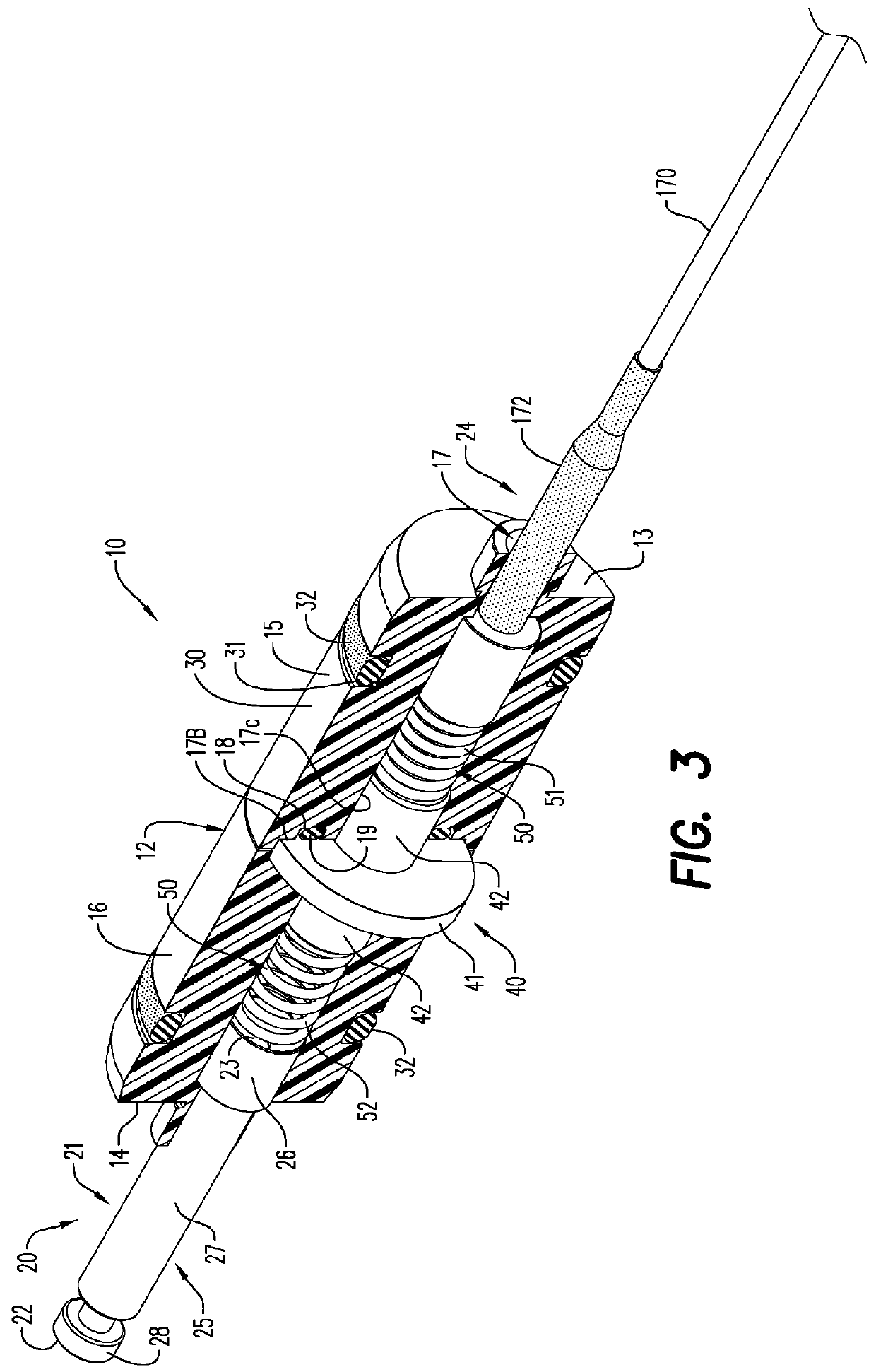 Bulkhead assembly having a pivotable electric contact component and integrated ground apparatus