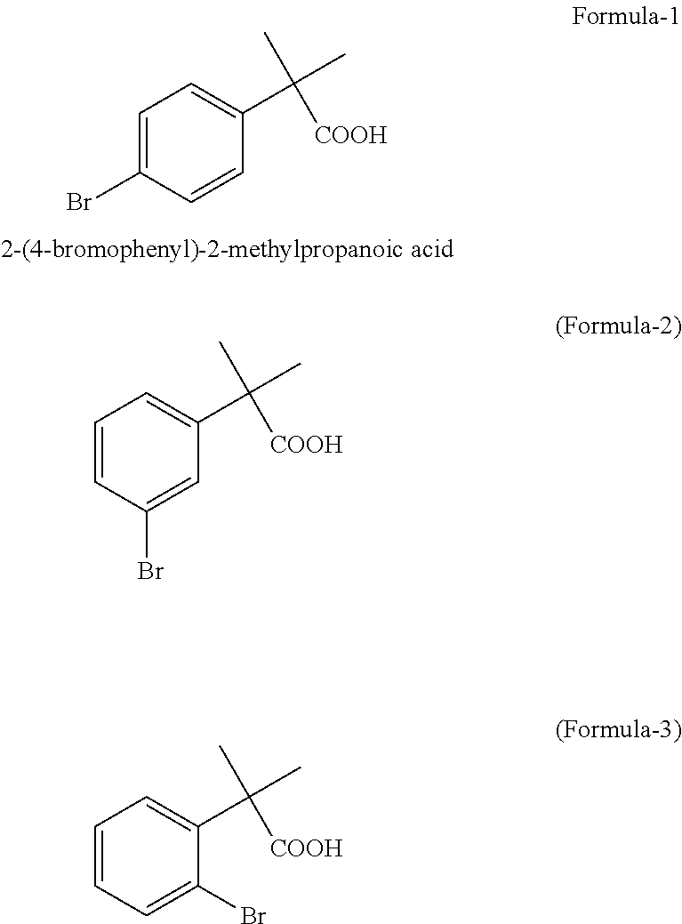 Preparation of 2-(4-bromophenyl)-2-methylpropanoic acid