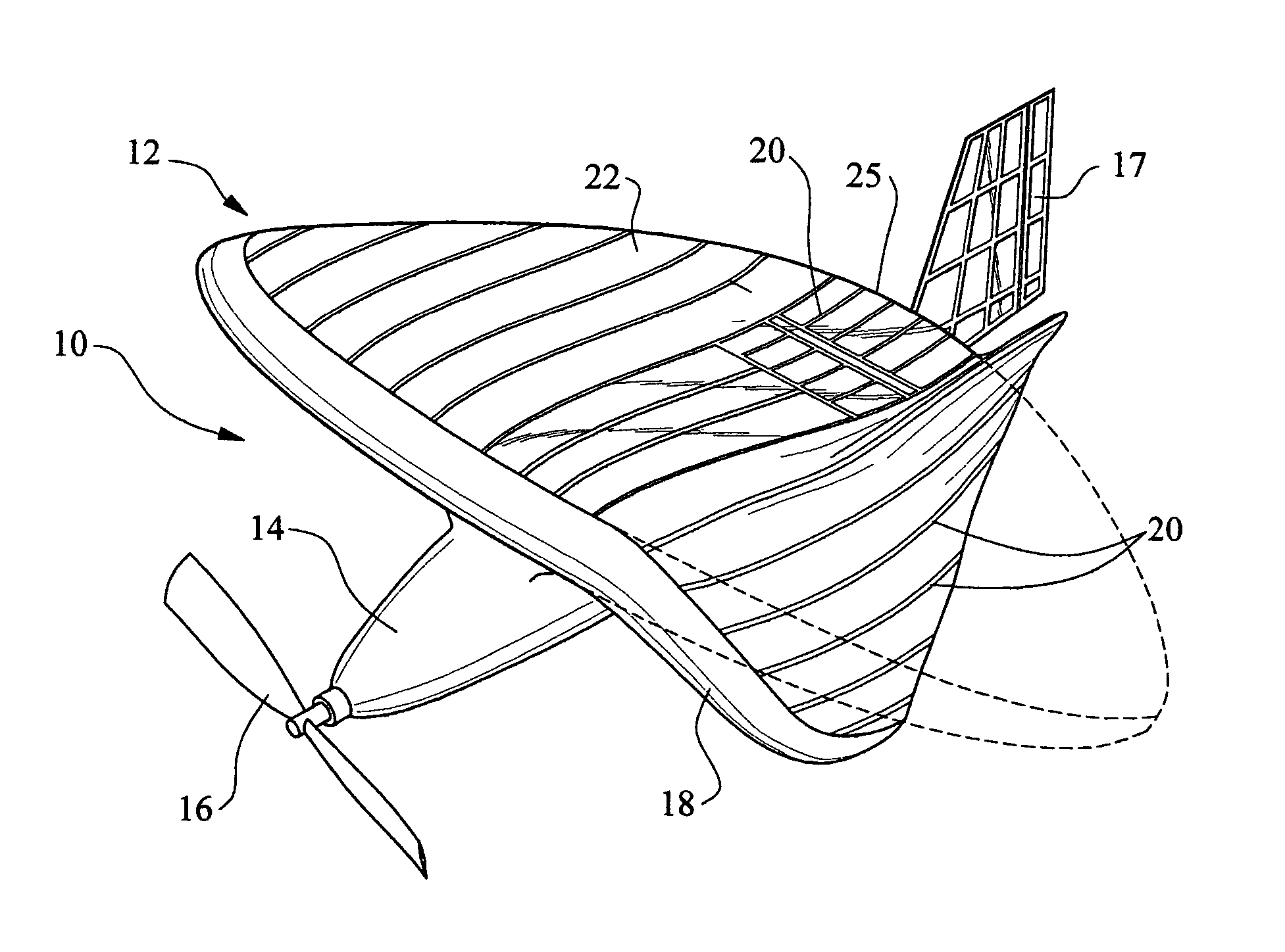 Bendable wing for micro air vehicle