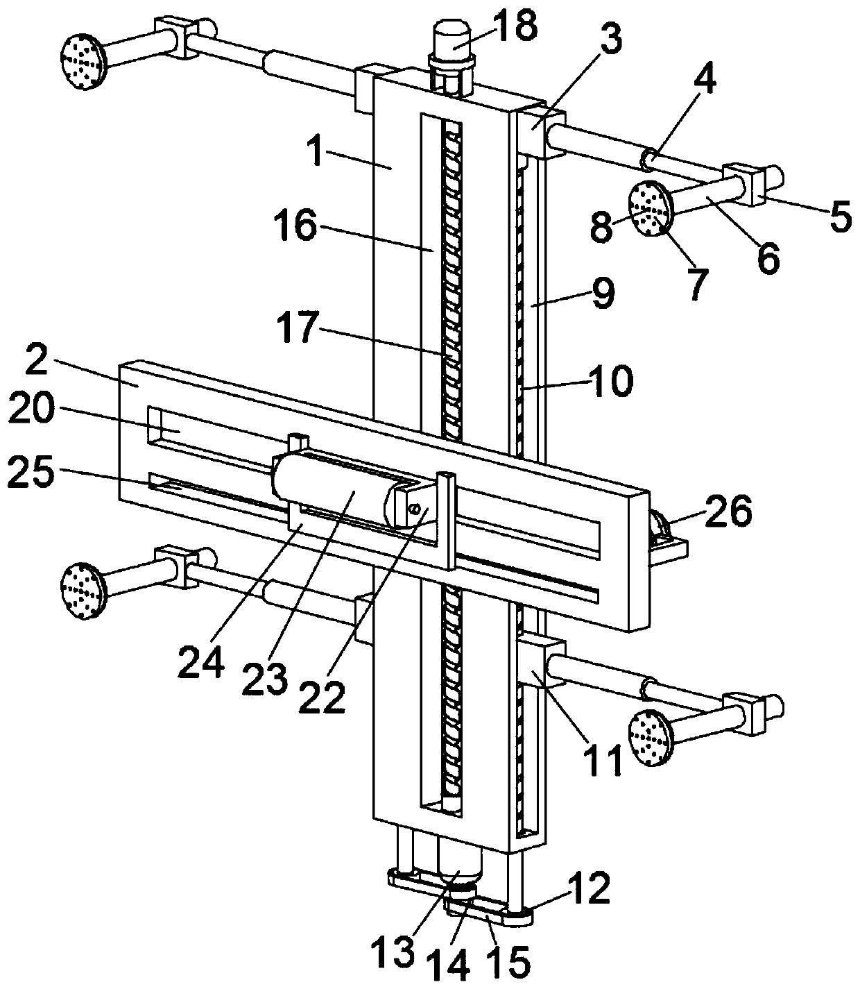 Wallpaper paving device for architectural decoration