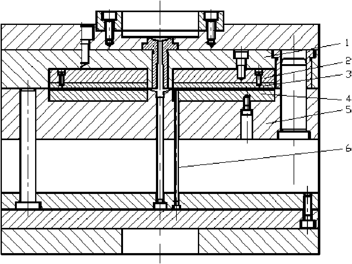 Microfluidic control chip injection molding die