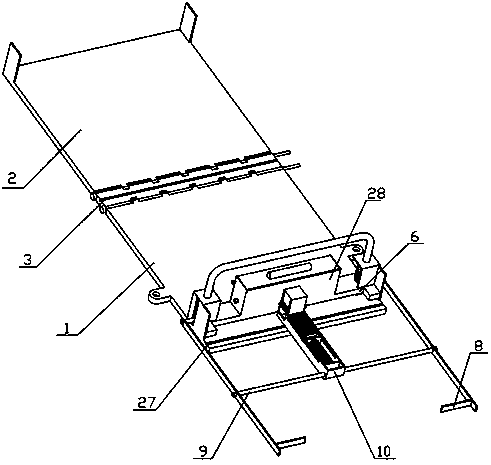 Paper middle booking and folding device