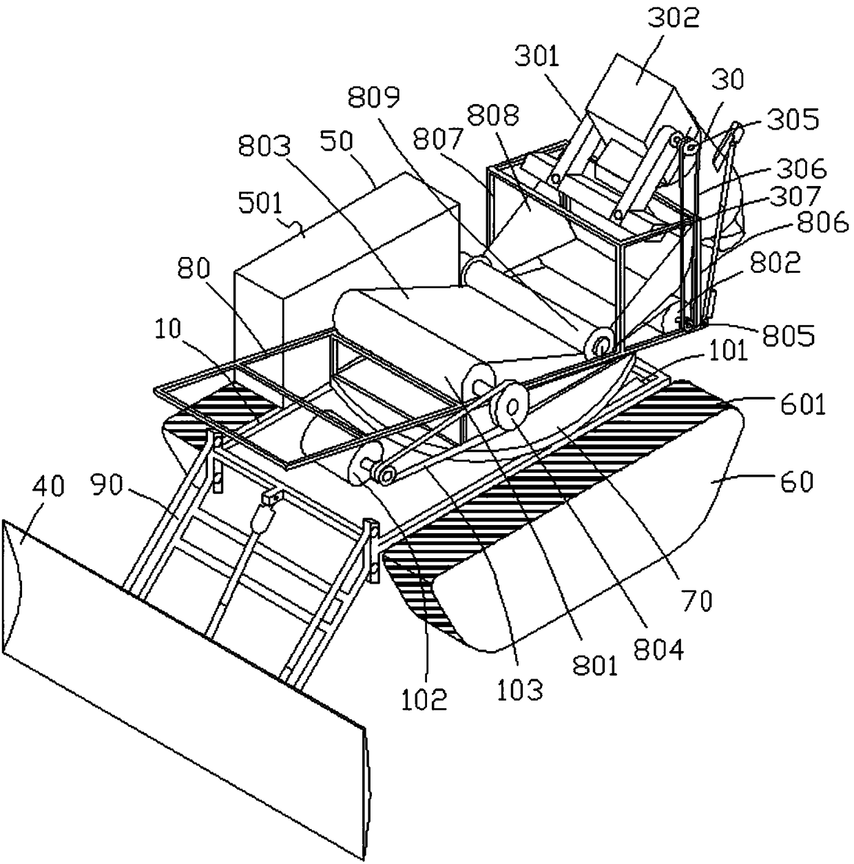 Conveyor belt for grain spreading machine and grain spreading machine with same