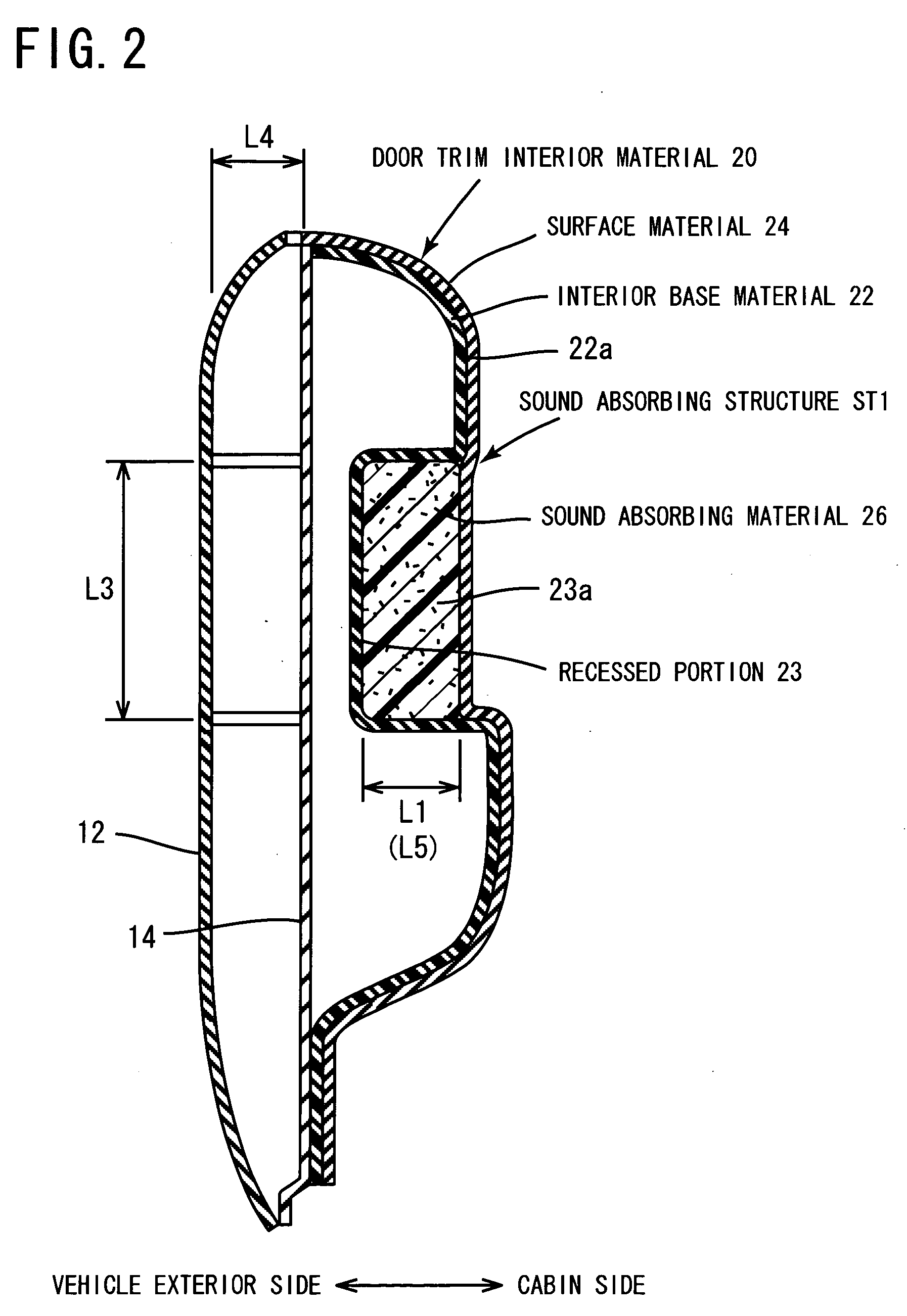 Sun visor for automobile and sound absorbing structure for an automobile