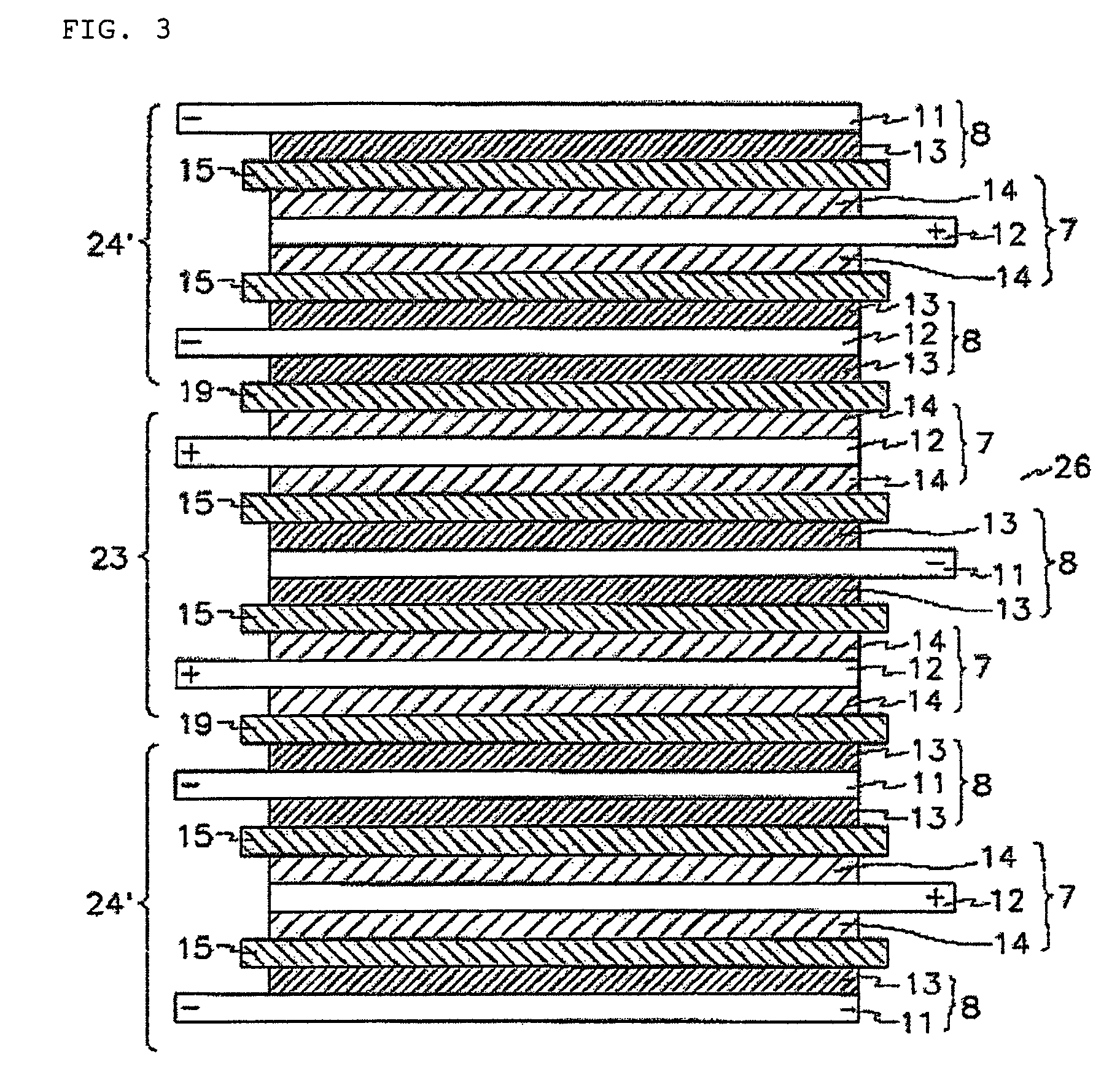 Polymer binder for electrochemical device comprising multiply stacked electrochemical cells